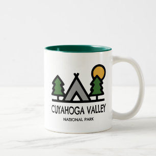 Caneca De Café Em Dois Tons Parque Nacional do Vale do Cuyahoga