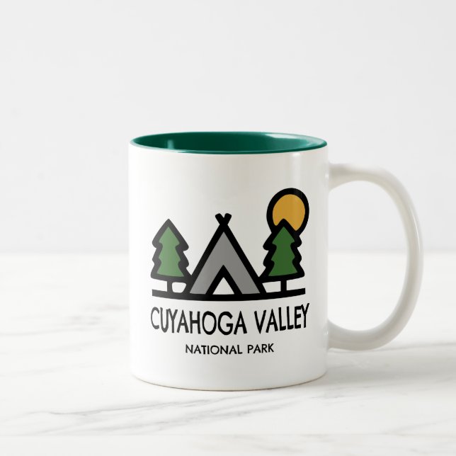 Caneca De Café Em Dois Tons Parque Nacional do Vale do Cuyahoga (Direita)