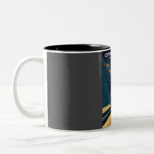 Caneca De Café Em Dois Tons Parque Nacional do Vale do Cuyahoga, Vintage, Trav