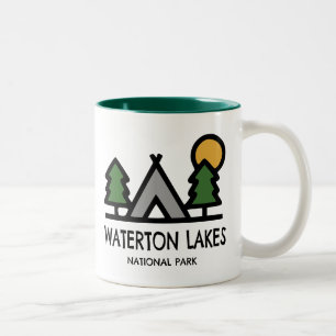 Caneca De Café Em Dois Tons Parque Nacional dos Lagos Waterton