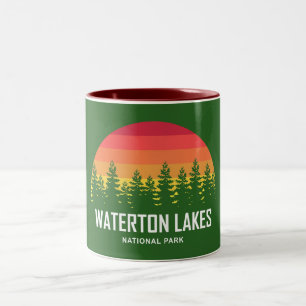 Caneca De Café Em Dois Tons Parque Nacional dos Lagos Waterton