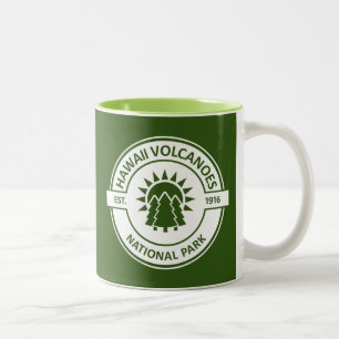 Caneca De Café Em Dois Tons Parque Nacional dos Vulcões do Havaí