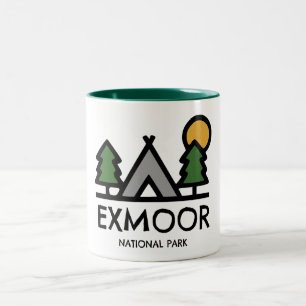 Caneca De Café Em Dois Tons Parque Nacional Exmoor