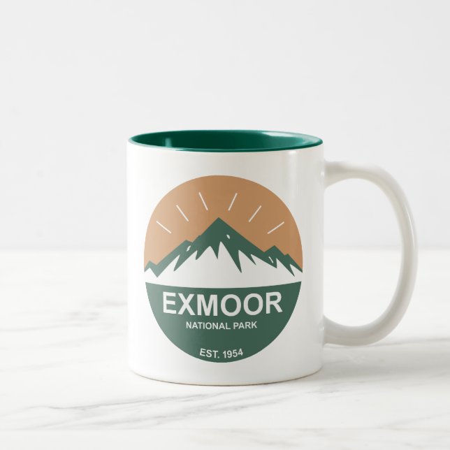 Caneca De Café Em Dois Tons Parque Nacional Exmoor (Direita)