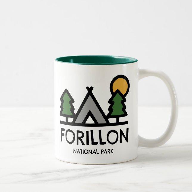 Caneca De Café Em Dois Tons Parque Nacional Forillon (Direita)