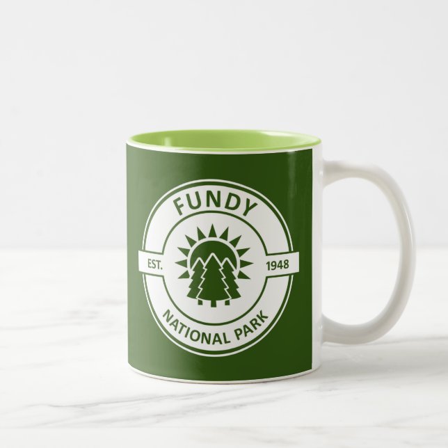 Caneca De Café Em Dois Tons Parque Nacional Fundy (Direita)