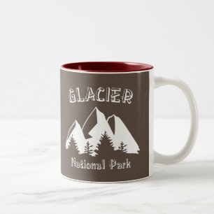 Caneca De Café Em Dois Tons Parque Nacional Glacier