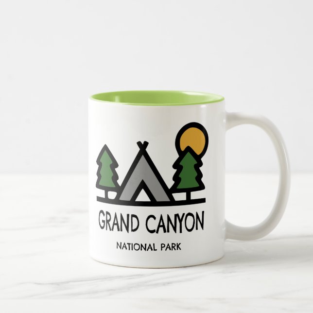 Caneca De Café Em Dois Tons Parque Nacional Grand Canyon (Direita)