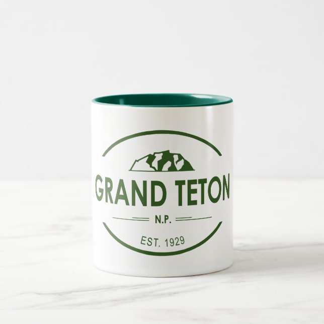Caneca De Café Em Dois Tons Parque Nacional Grand Teton (Centro)