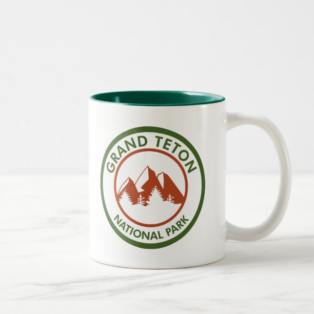 Caneca De Café Em Dois Tons Parque Nacional Grand Teton (Direita)