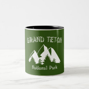Caneca De Café Em Dois Tons Parque Nacional Grand Teton