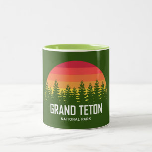 Caneca De Café Em Dois Tons Parque Nacional Grand Teton