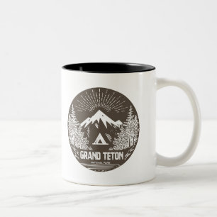 Caneca De Café Em Dois Tons Parque nacional grande de Teton