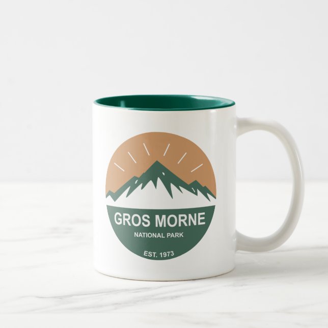Caneca De Café Em Dois Tons Parque Nacional Gros Morne (Direita)