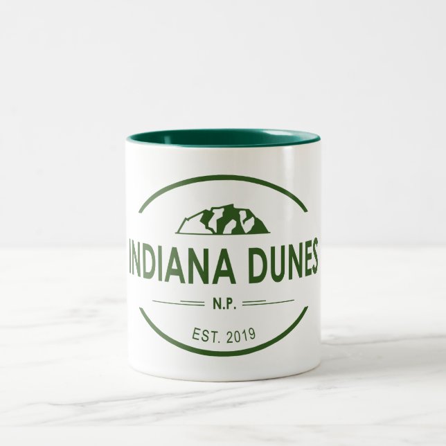 Caneca De Café Em Dois Tons Parque Nacional Indiana Dunes (Centro)