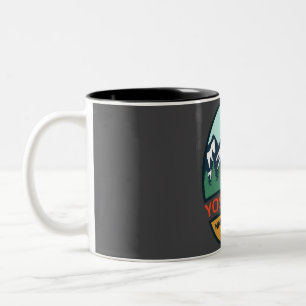 Caneca De Café Em Dois Tons parque nacional iosemite
