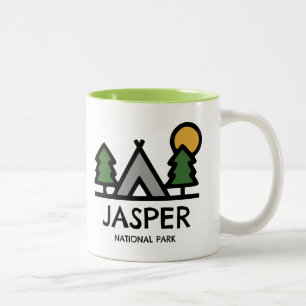 Caneca De Café Em Dois Tons Parque Nacional Jasper