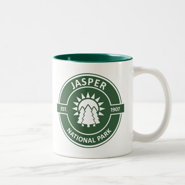 Caneca De Café Em Dois Tons Parque Nacional Jasper (Direita)