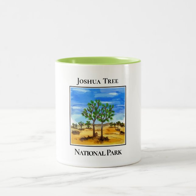 Caneca De Café Em Dois Tons Parque Nacional Joshua Tree (Centro)
