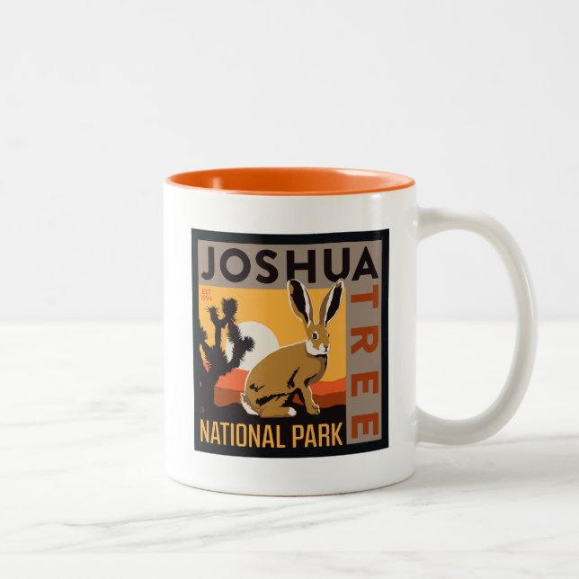 Caneca De Café Em Dois Tons Parque Nacional Joshua Tree | Coelho (Direita)