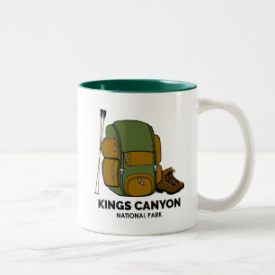 Caneca De Café Em Dois Tons Parque Nacional Kings Canyon Mochila
