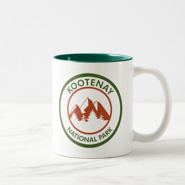 Caneca De Café Em Dois Tons Parque Nacional Kootenay (Direita)
