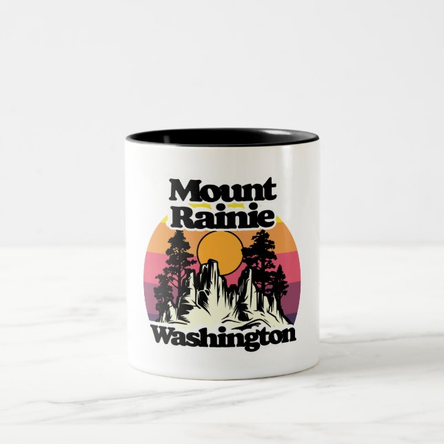 Caneca De Café Em Dois Tons Parque Nacional Monte Rainier (Centro)