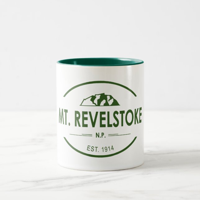 Caneca De Café Em Dois Tons Parque Nacional Monte Revelstoke (Centro)