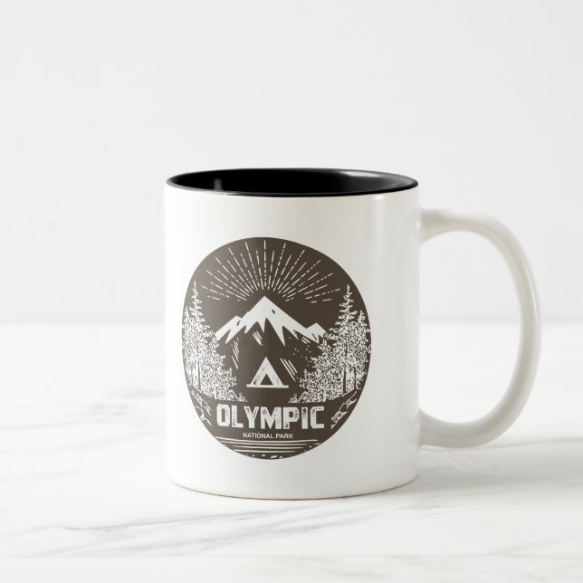 Caneca De Café Em Dois Tons Parque nacional olímpico (Direita)