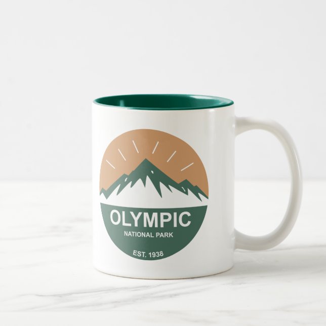 Caneca De Café Em Dois Tons Parque nacional olímpico (Direita)