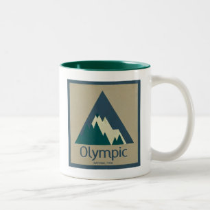Caneca De Café Em Dois Tons Parque Nacional Olímpico Rústico
