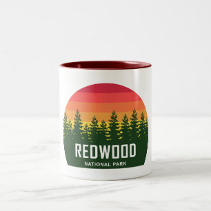 Caneca De Café Em Dois Tons Parque Nacional Redwood