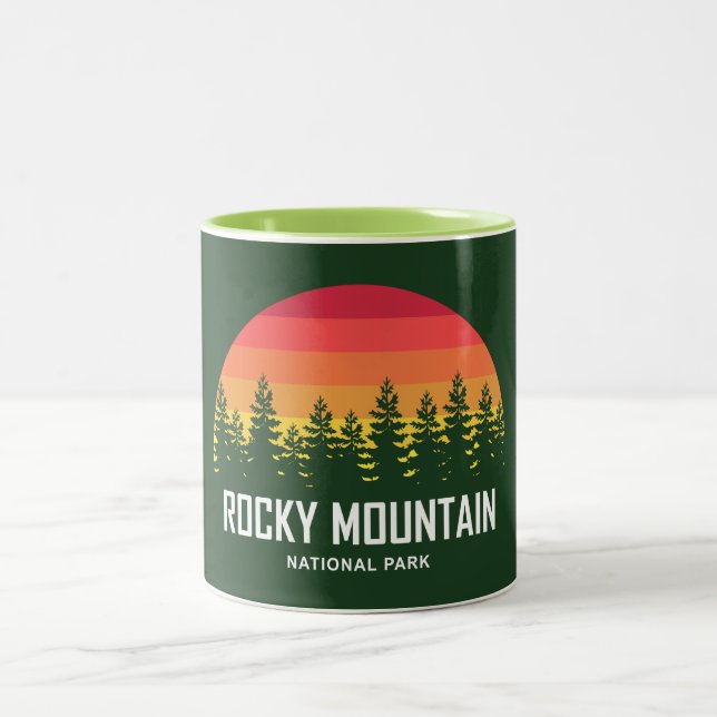 Caneca De Café Em Dois Tons Parque Nacional Rocky Mountain (Centro)