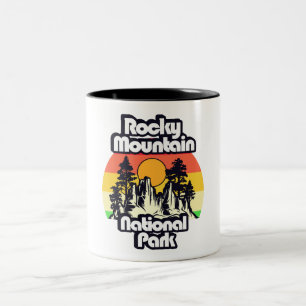 Caneca De Café Em Dois Tons Parque Nacional Rocky Mountain