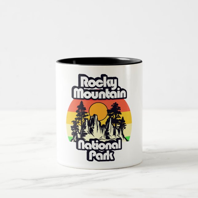 Caneca De Café Em Dois Tons Parque Nacional Rocky Mountain (Centro)