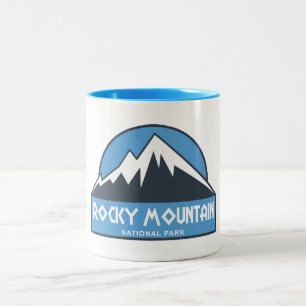 Caneca De Café Em Dois Tons Parque Nacional Rocky Mountain