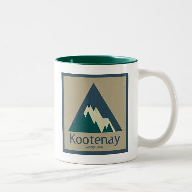 Caneca De Café Em Dois Tons Parque Nacional Russo de Kootenay (Direita)