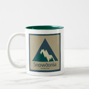 Caneca De Café Em Dois Tons Parque Nacional Rústico de Snowdonia