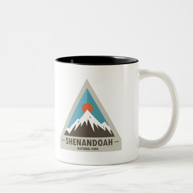 Caneca De Café Em Dois Tons Parque Nacional Shenandoah (Direita)