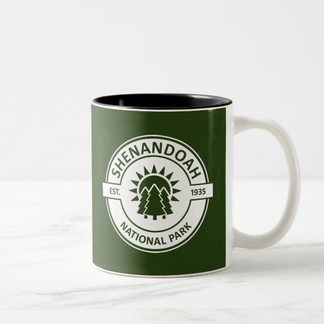 Caneca De Café Em Dois Tons Parque Nacional Shenandoah (Direita)