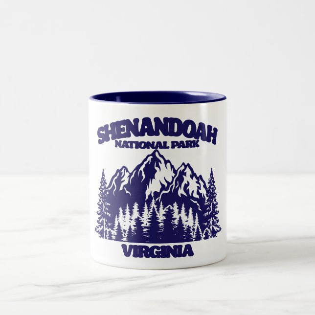 Caneca De Café Em Dois Tons Parque Nacional Shenandoah (Centro)