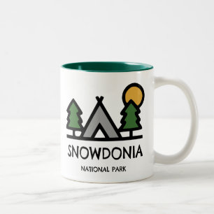 Caneca De Café Em Dois Tons Parque Nacional Snowdonia