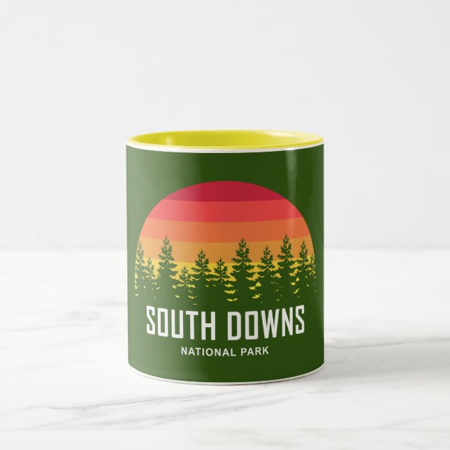 Caneca De Café Em Dois Tons Parque Nacional South Downs (Centro)
