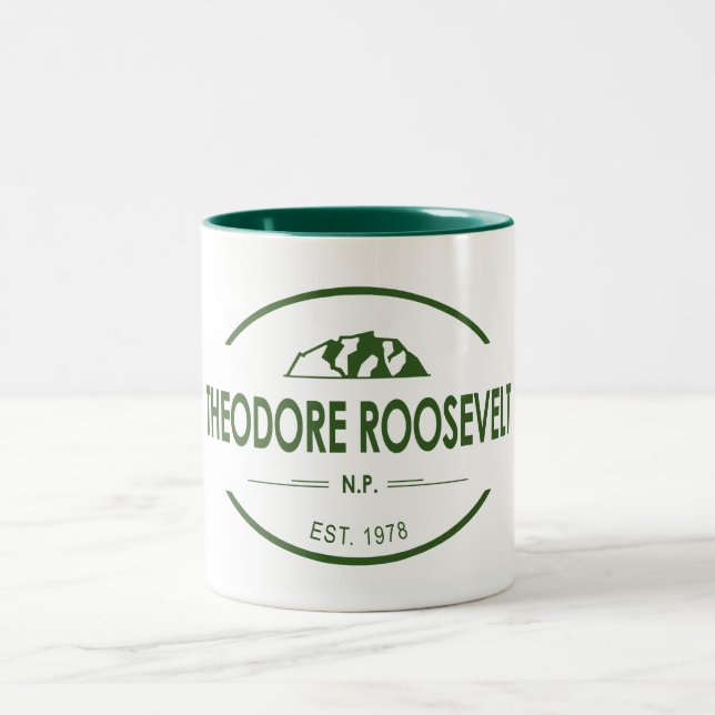 Caneca De Café Em Dois Tons Parque Nacional Theodore Roosevelt (Centro)