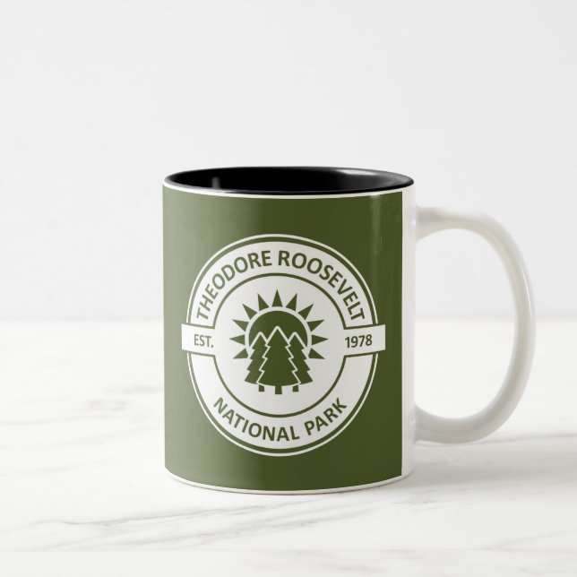 Caneca De Café Em Dois Tons Parque Nacional Theodore Roosevelt (Direita)