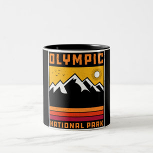 Caneca De Café Em Dois Tons Parque Nacional Vintage Olimpiadas Washington Souv