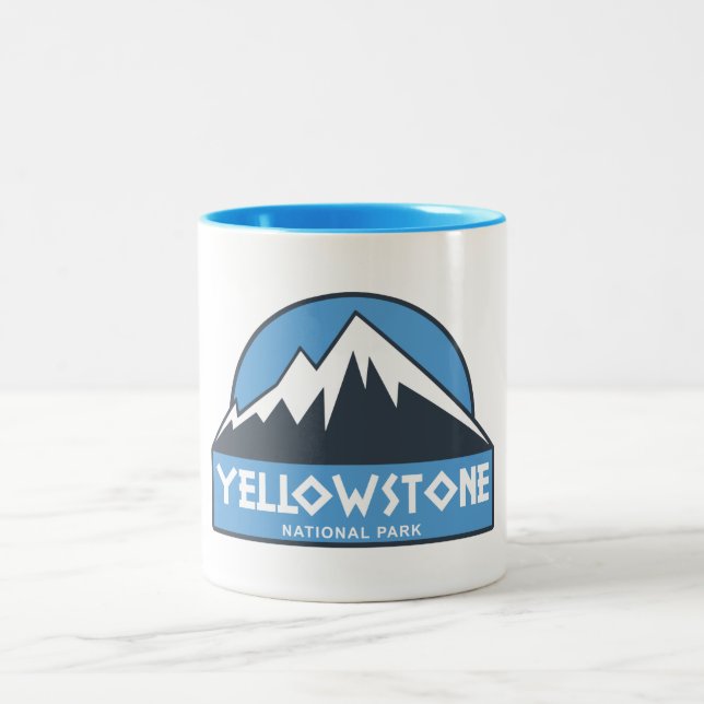 Caneca De Café Em Dois Tons Parque Nacional Yellowstone (Centro)