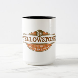 Caneca De Café Em Dois Tons Parque Nacional Yellowstone