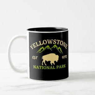 Caneca De Café Em Dois Tons Parque Nacional Yellowstone
