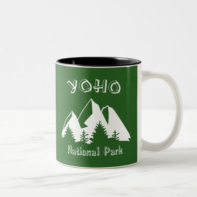 Caneca De Café Em Dois Tons Parque Nacional Yoho (Direita)